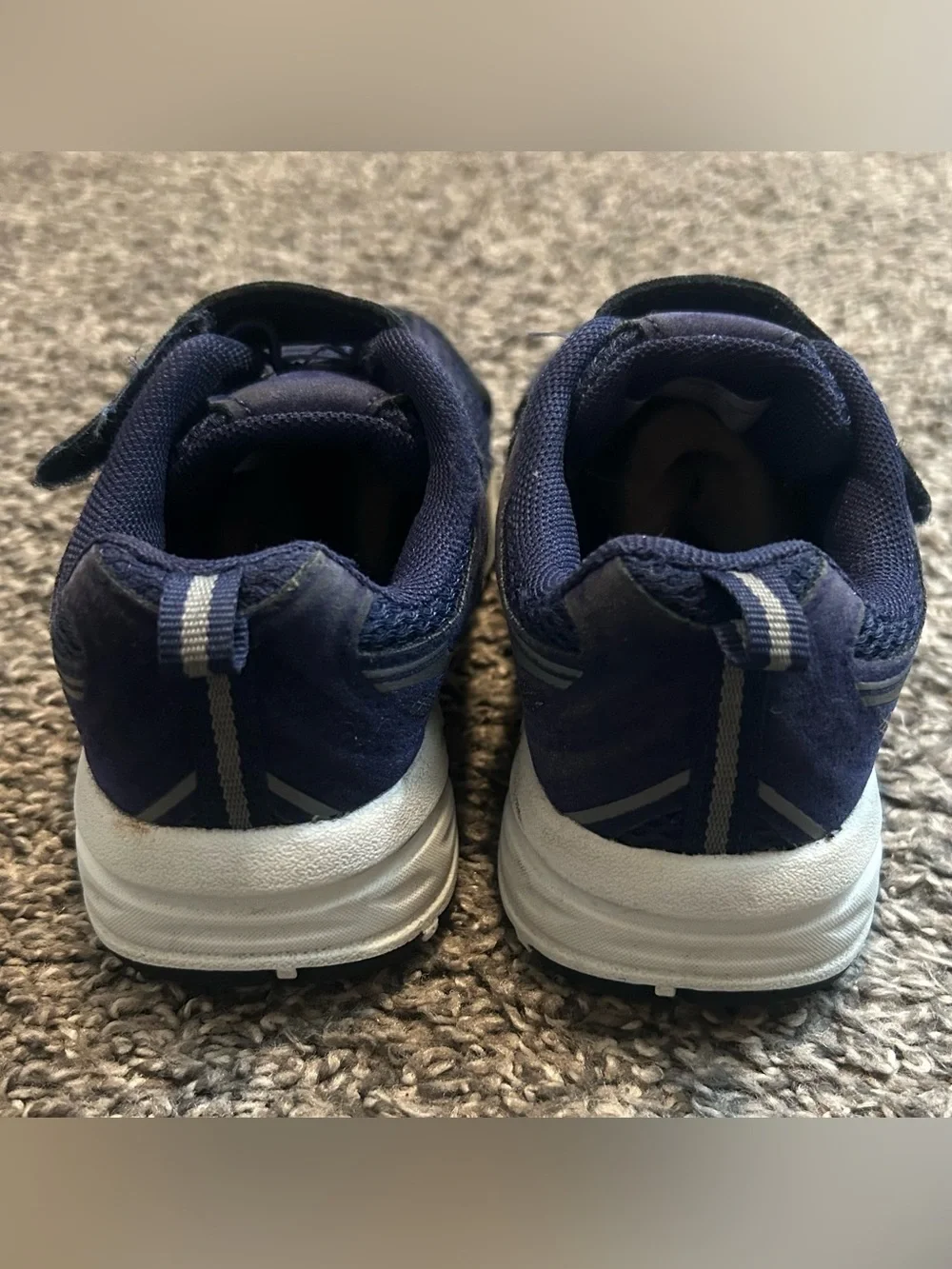 Avia 5000 Toddler Unisex Chunky Trainer Sneakers - Navy/Silver Size 10